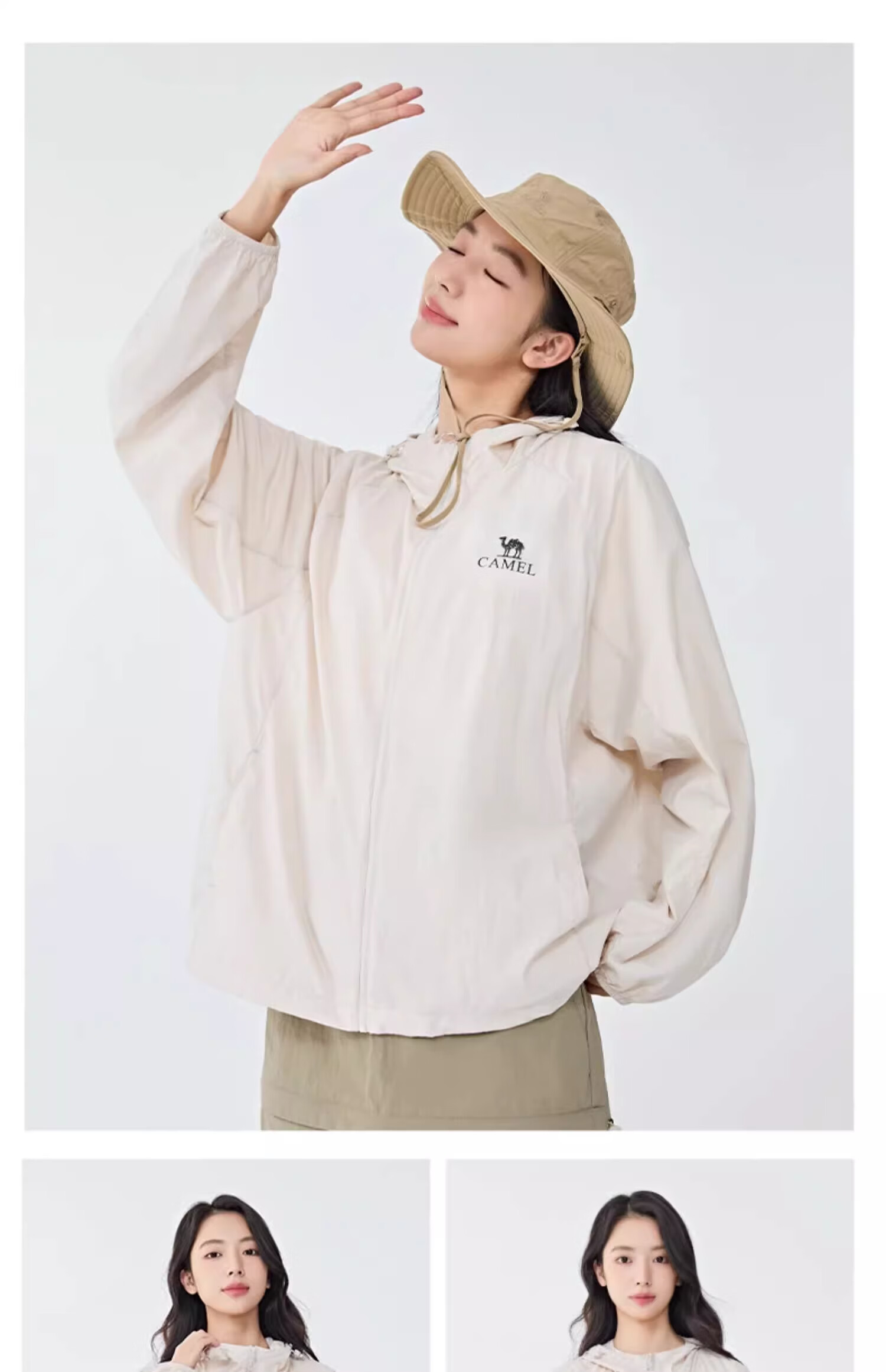 CAMEL 【Muguang C+】Sun Protection Jacket 25 Spring Summer UPF400+ Original Yarn Unisex Cooling Sun Protection Clothing 9001 XL 21