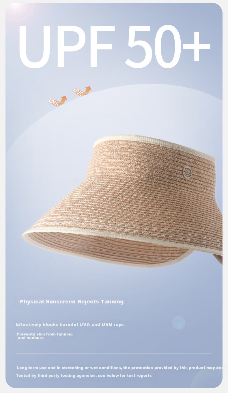 Kenmont Hepburn Style French Open-Top Sun Protection Straw Hat for Women Spring Summer Foldable Wide Brim Full Face Sun Hat KM-6058 3
