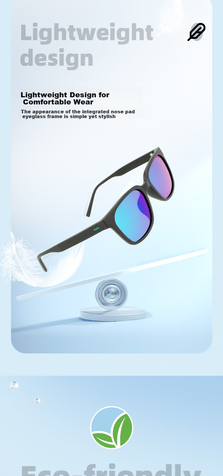 NAUTICA Gradient Matte Driving Polarized Fashion Sunglasses N6008SLB 971-Matte Transparent Crystal 3