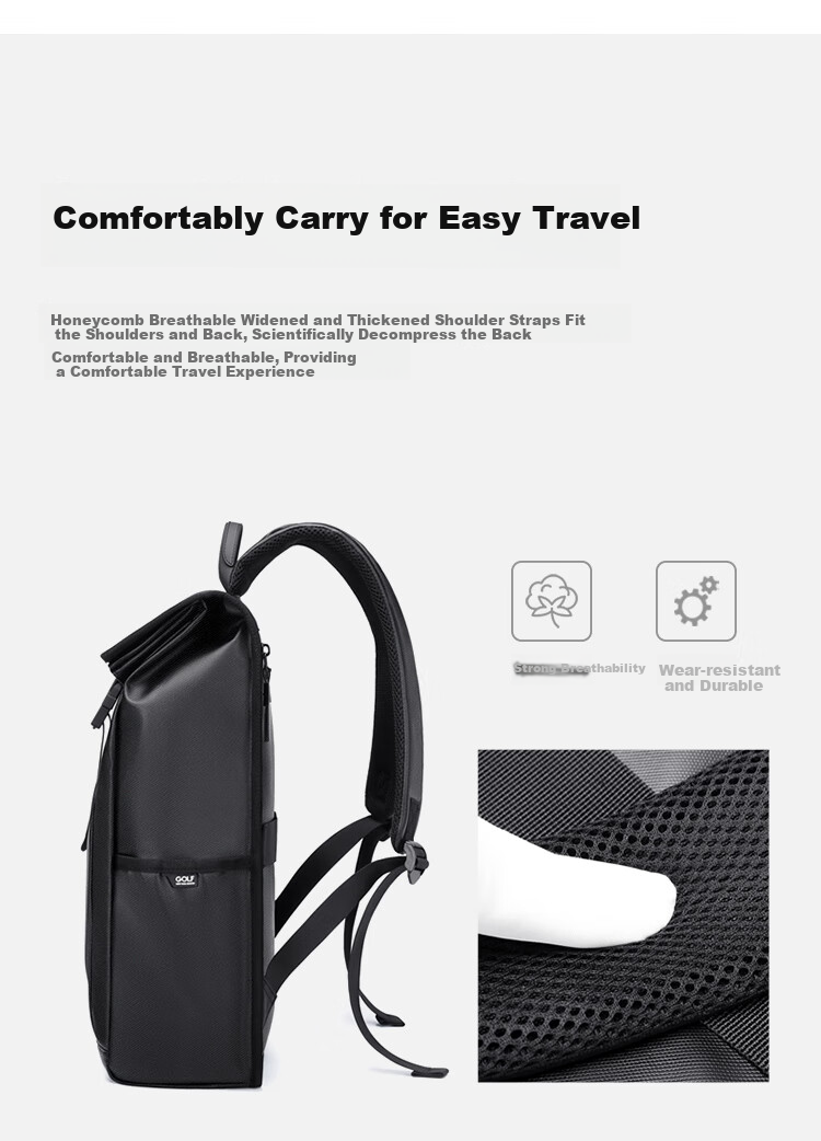 GOLF Backpack for Men And Women, Travel Backpack, Student Schoolbag, 16/17.3-Inch Laptop Bag, Functional Sports Backpack 5