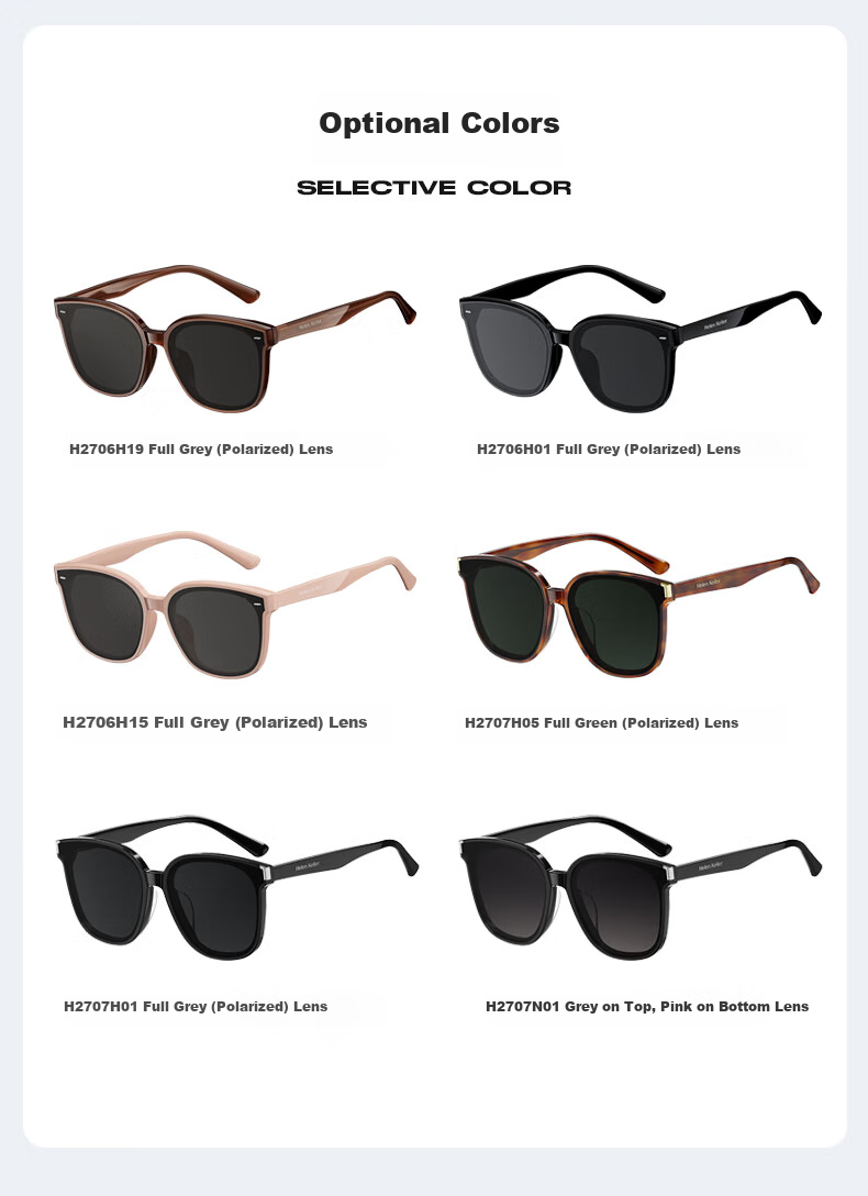 HELEN KELLER Sunglasses for Men, Trendy Square Frame, UV Protection, Polarized Driving Glasses for Women H2706H01 9