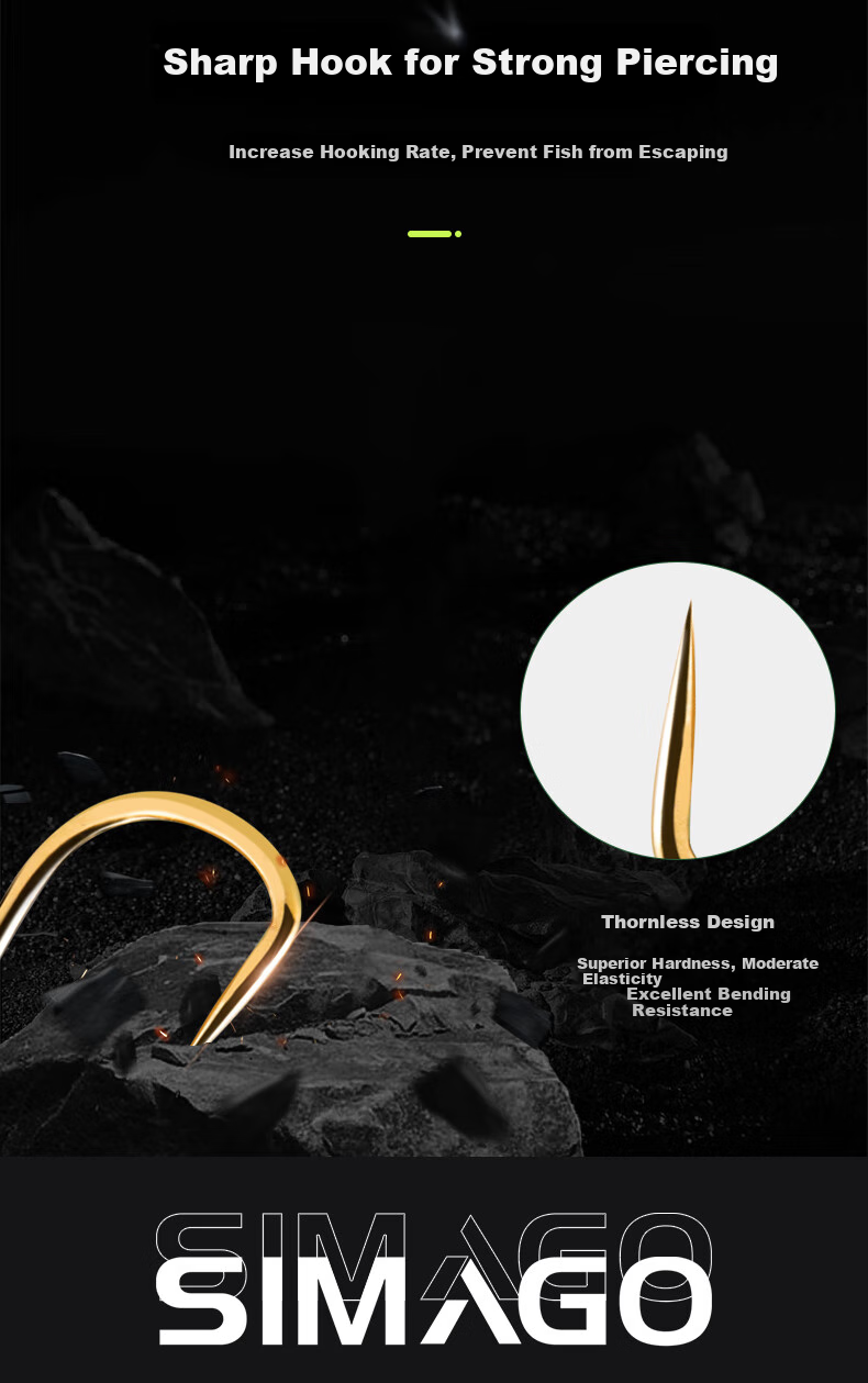 SIMAGO Ximan Duo Double Hook Finished Rig Anti-Tangle Line Set Handmade Precision Tied Fishing Line, Yizhou No.9 Line 2.0 Size 5