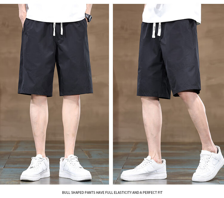 JEEP Ice Silk Quick-Dry Men's Casual Shorts, Loose-Fitting Cargo Five-Point Pants for Men, Summer 2026 Mid-Length Shorts 17