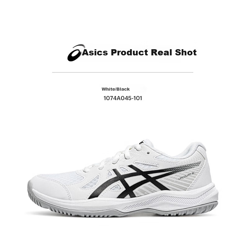 Asics Comfortable Breathable Children's Badminton Shoes Indoor Sports Shoes 1074A045-101 35.5 7