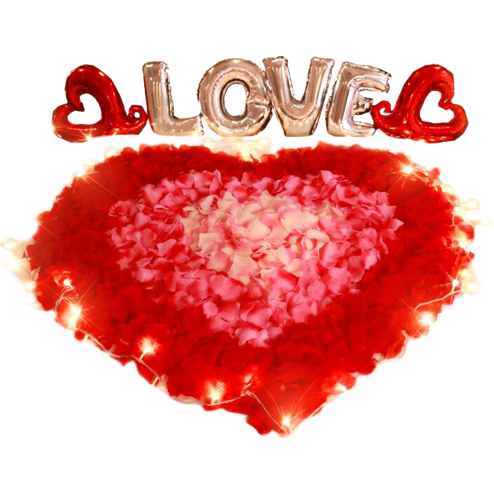 Jingtang Valentine's Day Romantic Proposal Confession Wedding Anniversary Confession Balloon Heart Confession Decoration Set