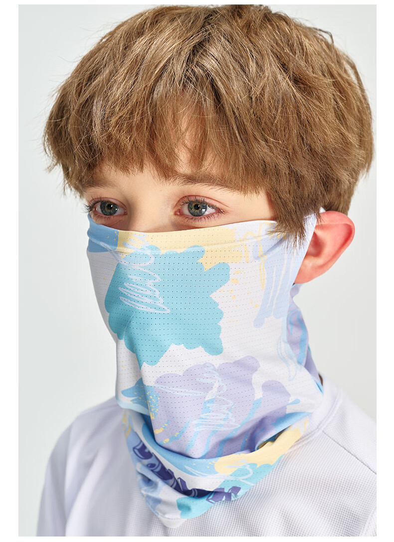 B.Duck Yellow Duck Kids Hanging Ear Sun Protection Face Mask UPF50+ UV Protection Summer Cooling Outdoor Beach Face Cover Neck Gaiter 8