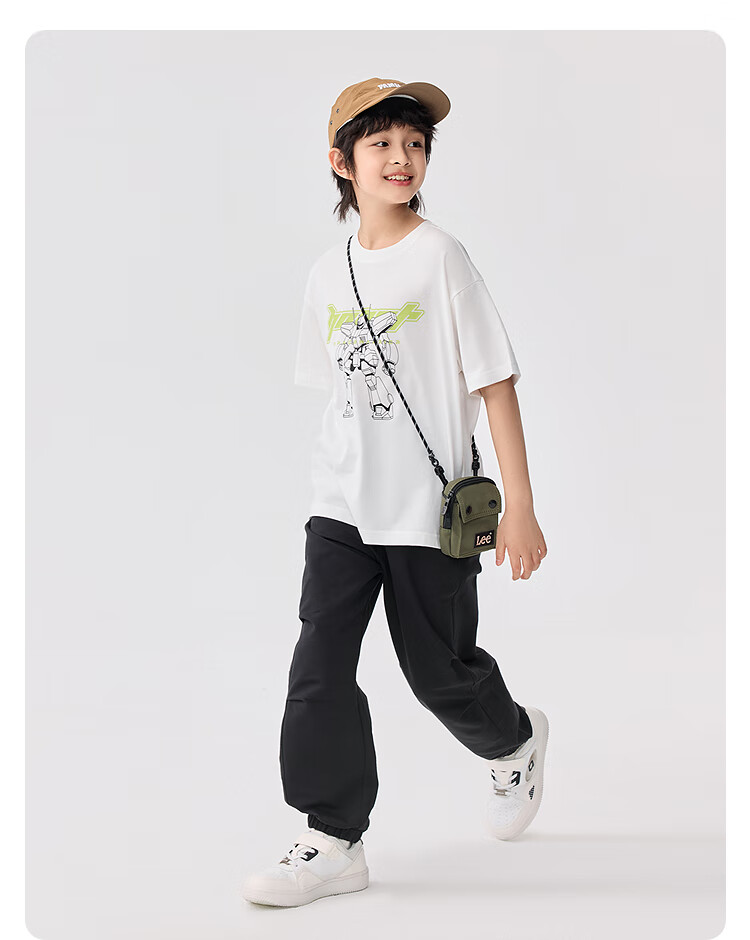 BALABALA Children's Clothing Pants for Boys And Girls, Summer 2025 Loose-Fitting Versatile Twill Long Pants 208225108205 11