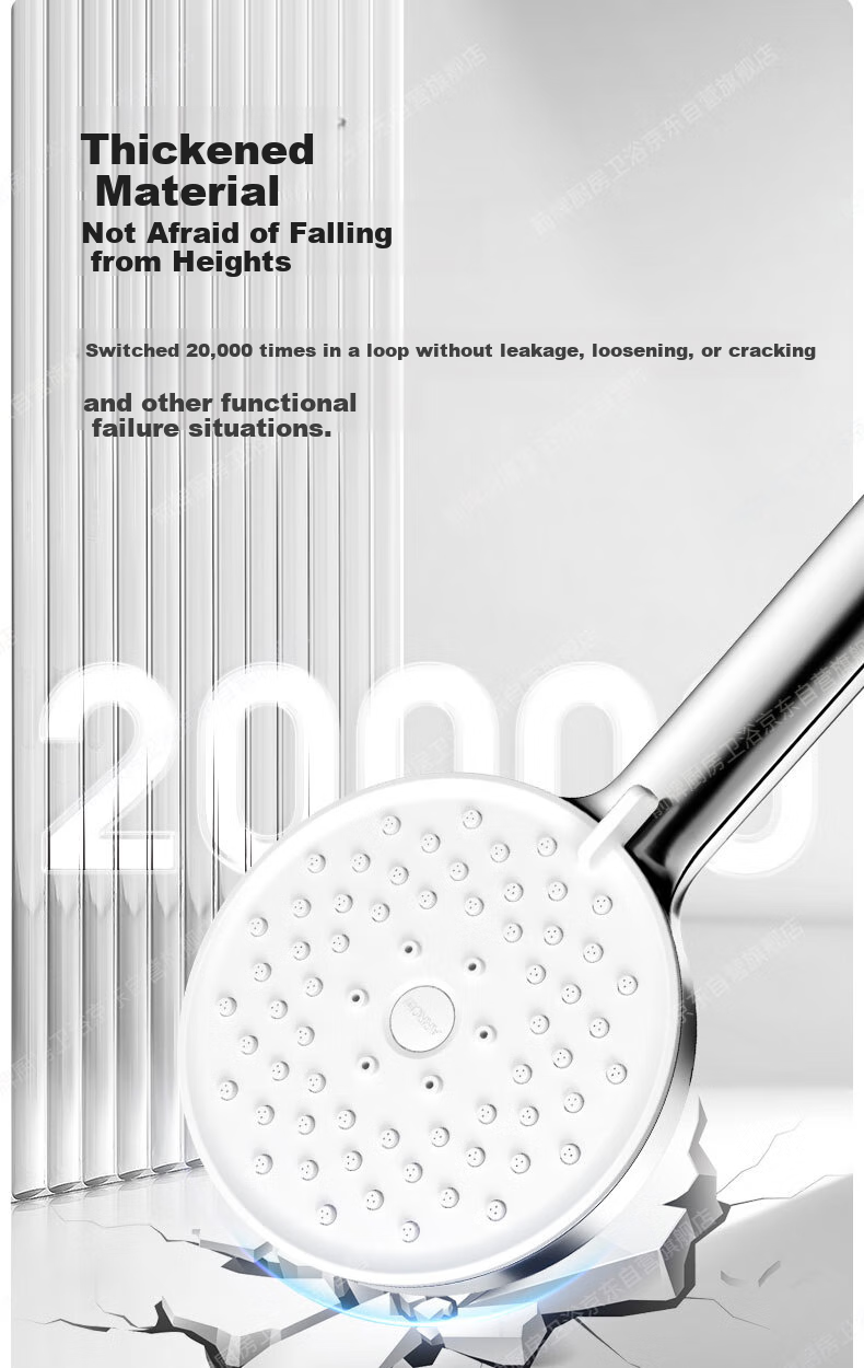 ARROW Handheld Shower Head, Bathroom Spray Nozzle, 3 Water Settings, Shower Single Head, Shower Sprayer 11
