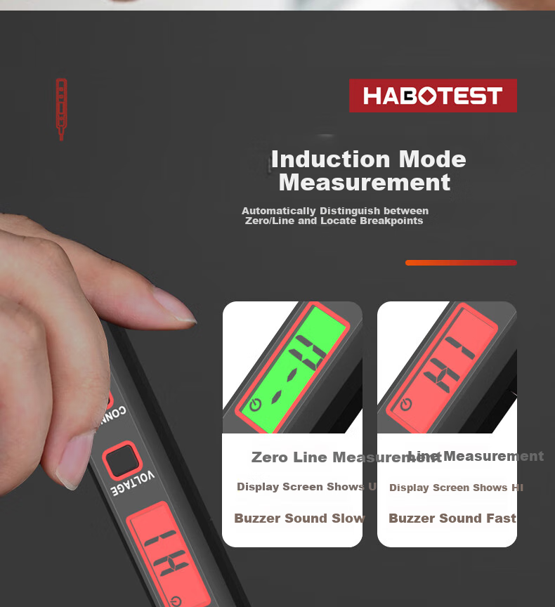 HABOTEST HT89 Intelligent Test Pen, Contact-Type Voltage Tester, HT89 7