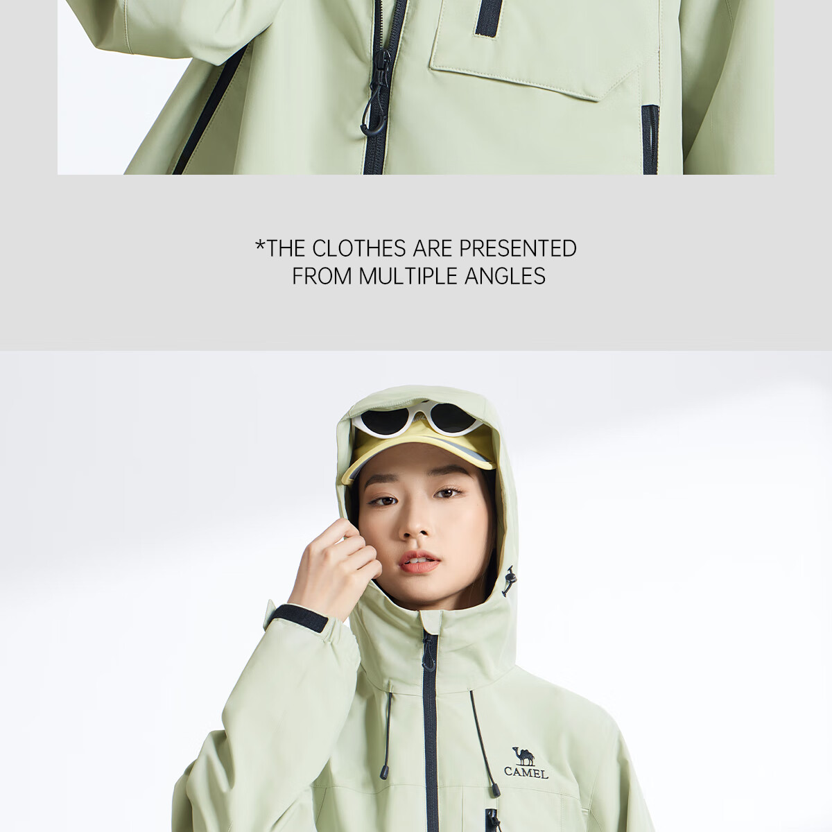 CAMEL Men's Functional Jacket, Spring Outdoor Windproof And Water-Resistant, Casual Versatile Couple Matching Outerwear, M35BW02061 21