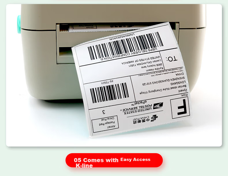 JETLAND 100*100mm, 500 Sheets/roll, Single Roll, Vertical E-Money Anti-Counterfeiting Thermal Label Paper, Postal Express Self-Adhesive Printing Paper, Waterproof Barcode Outer Box Sticker 7