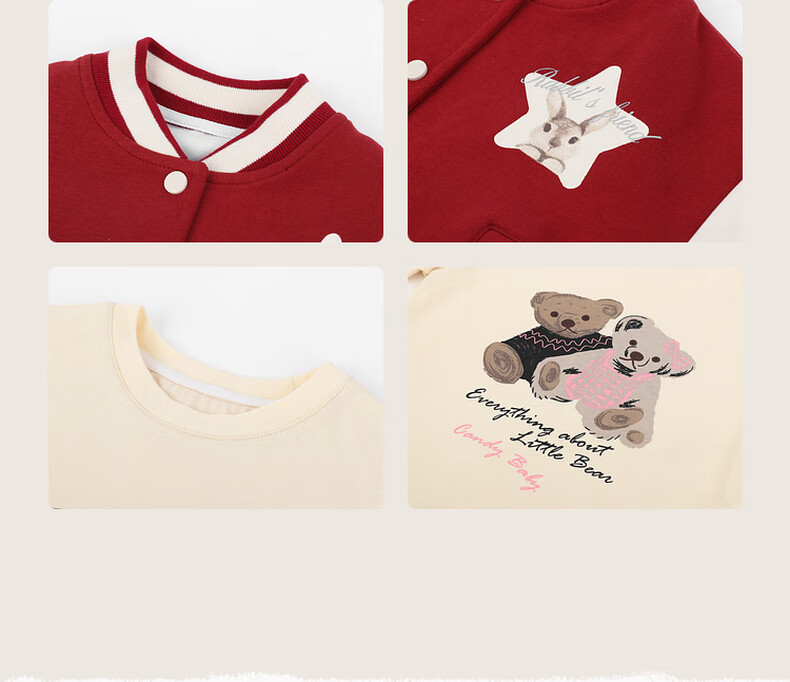 LUSON Chen Da Zhu Little O Baby Girl Early Autumn Baseball Jacket, 2025 New Style Infant Trendy Outerwear for Going Out 2