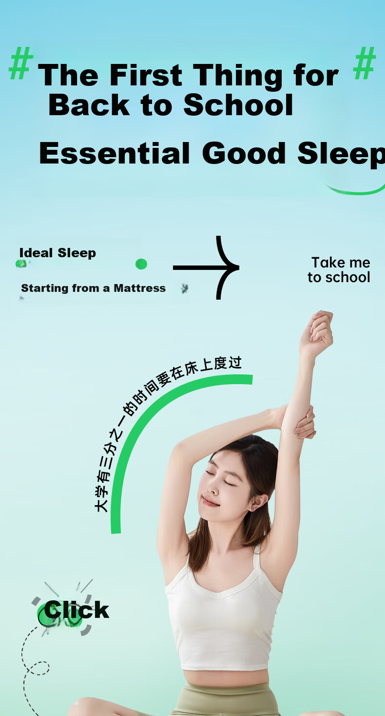 Mengyishu Natural Latex Mattress, 0.8m X 2.0m, Imported from Thailand, Rubber, for Student Dormitory, Single Tatami Soft Pad 1