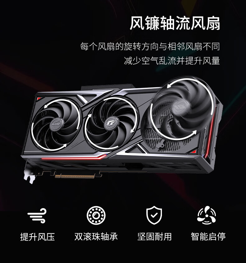 Colorful IGame GeForce RTX 5080 Vulcan OC 16GB GDDR7 DLSS 4, Hushen OpenClaw Crayfish Graphics Card for PC 9