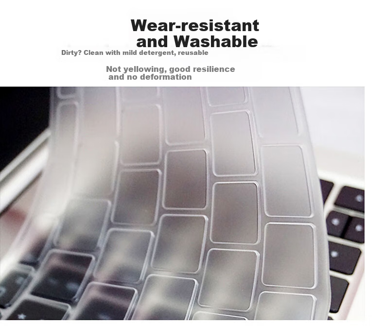 Aigo Keyboard Cover for Huawei MateBook D14/D15 2022/2021 Laptop, Ultra-Thin High-Transparency TPU Invisible Protective Film, Dustproof And Waterproof 6