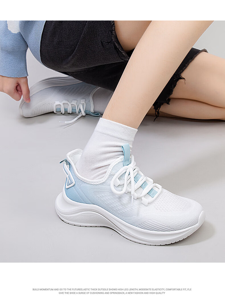 Huili Official Women's Shoes, Summer Sports Shoes for Women, 2026 New Lightweight Running Shoes, White And Pink, Size 38 11