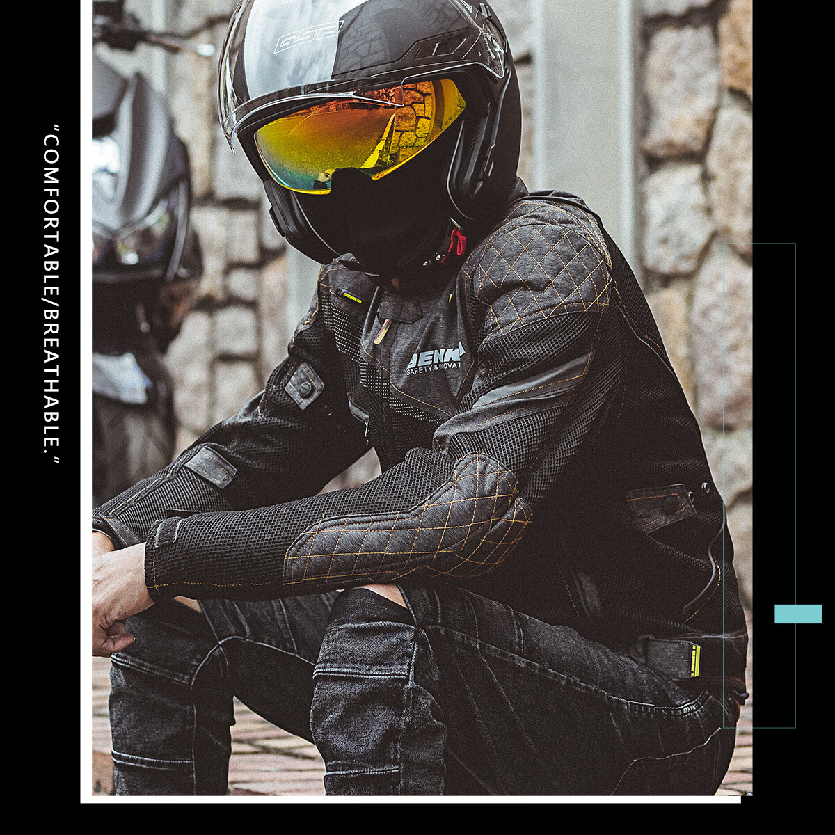 GSB Motorcycle Helmet 3/4 Half Helmet Dual Visor 3C Certified All-Season Unisex G-263 8