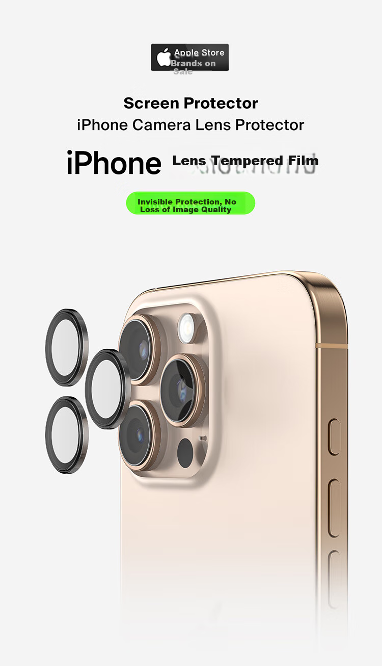 BELKIN Lens Protector for Apple IPhone 16 Pro/16 Pro Max, Compatible with 17 Pro/Pro Max, Camera Lens Protection Film, HD Anti-Scratch Independent Lens Cover for All Cases 1