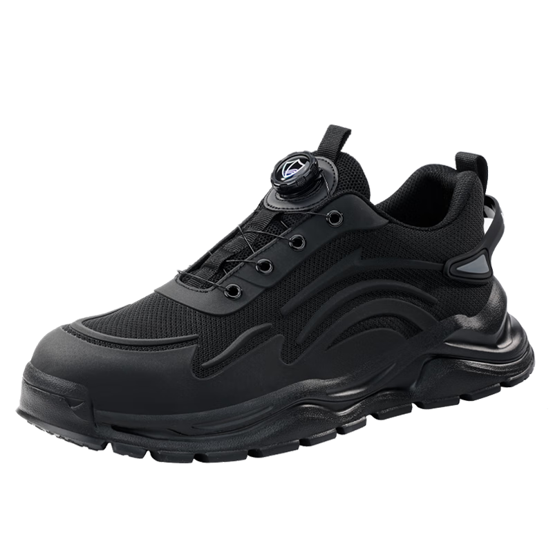 BlueOwl Shield Men's Winter Lightweight Anti-Smash Steel Toe Anti-Puncture Safety Worksite Functional Shoes D211N Size 46