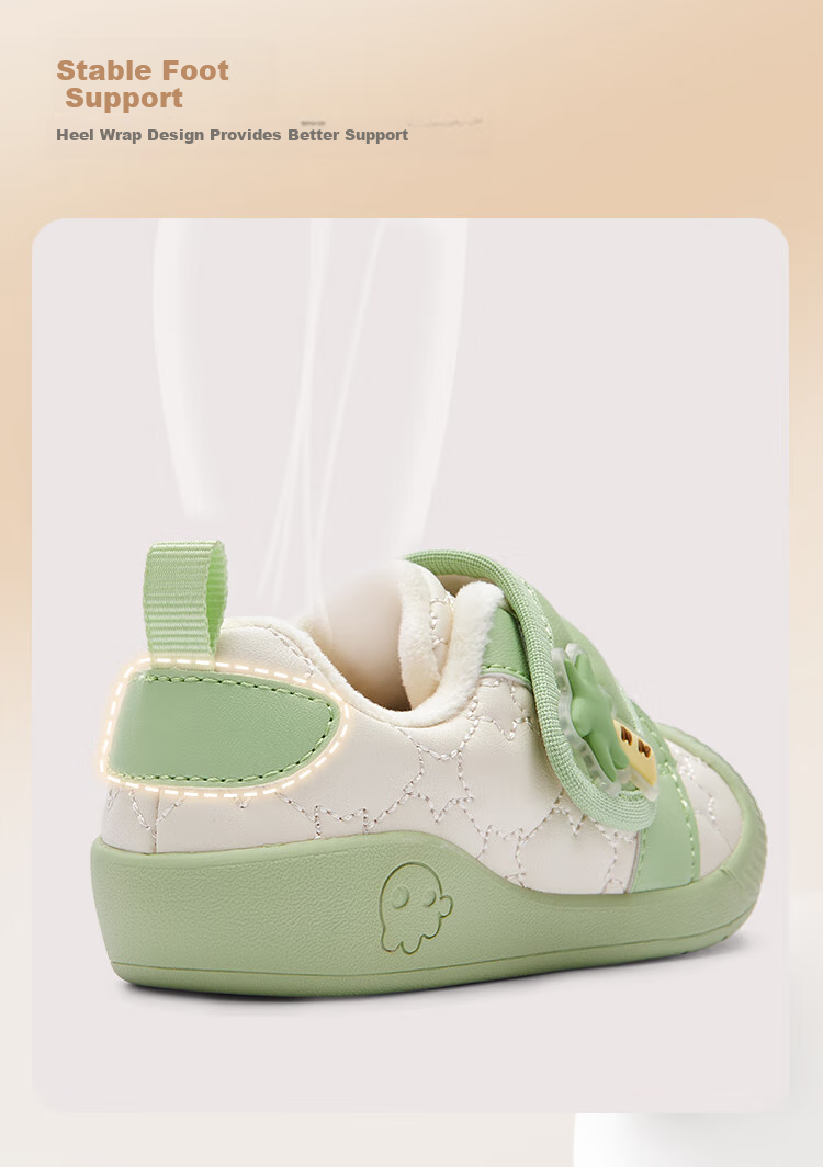 BALABALA Toddler Shoes, Baby Shoes for Boys And Girls, Autumn And Winter Fleece-Lined Shoes, Non-Slip 4
