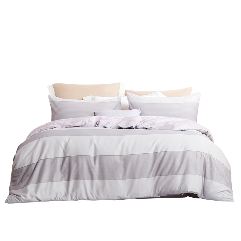FUANNA Bedding Set, 100% Pure Cotton Bed Sheet And Duvet Cover, for Single Or Double Bed, Bedding Accessories, 203×229cm Yingsha