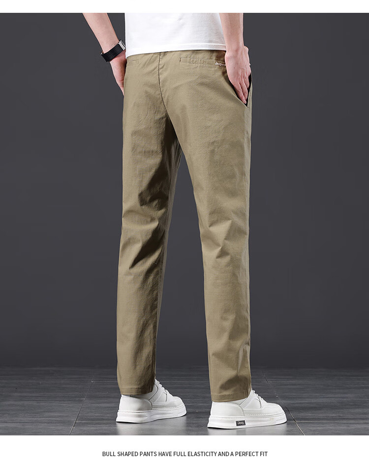 JEEP Comfortable And Simple Casual Pants for Men, 2026 Summer Fashion Versatile Straight-Leg Trousers, Commuter Long Pants for Me 7