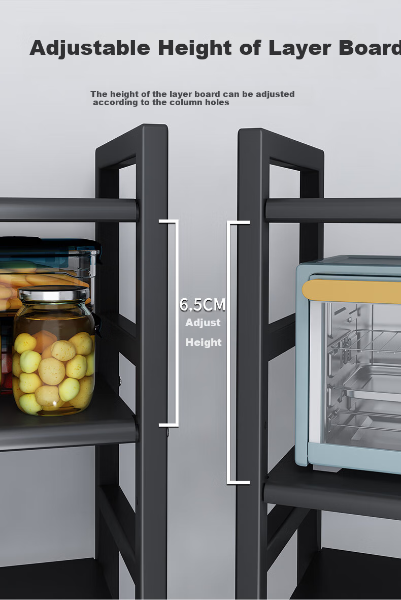 Shunyou Kitchen Storage Rack, Household Vegetable Basket, Storage Shelf, Multifunctional Storage Basket, Floor-Standing Multi-Layer Vegetable Rack SY-081 3