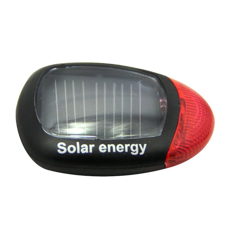 Adandyish Bicycle Taillight, Solar-Powered Rechargeable, No Battery Needed, Night Riding Light, Mountain Bike Light, Warning Light, Safety Light