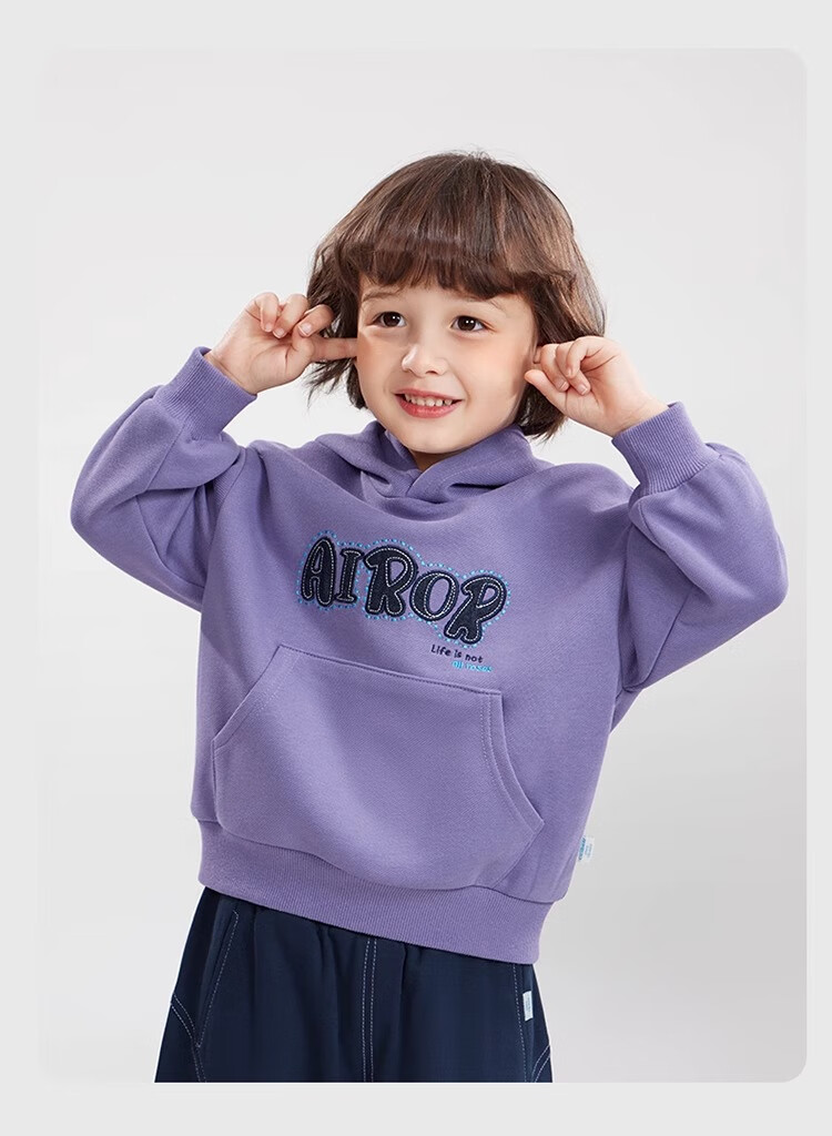 Ciciibear Boys Fleece Hoodie 2024 New Baby Hooded Autumn Winter Thickened Loose Base Shirt Trendy 12