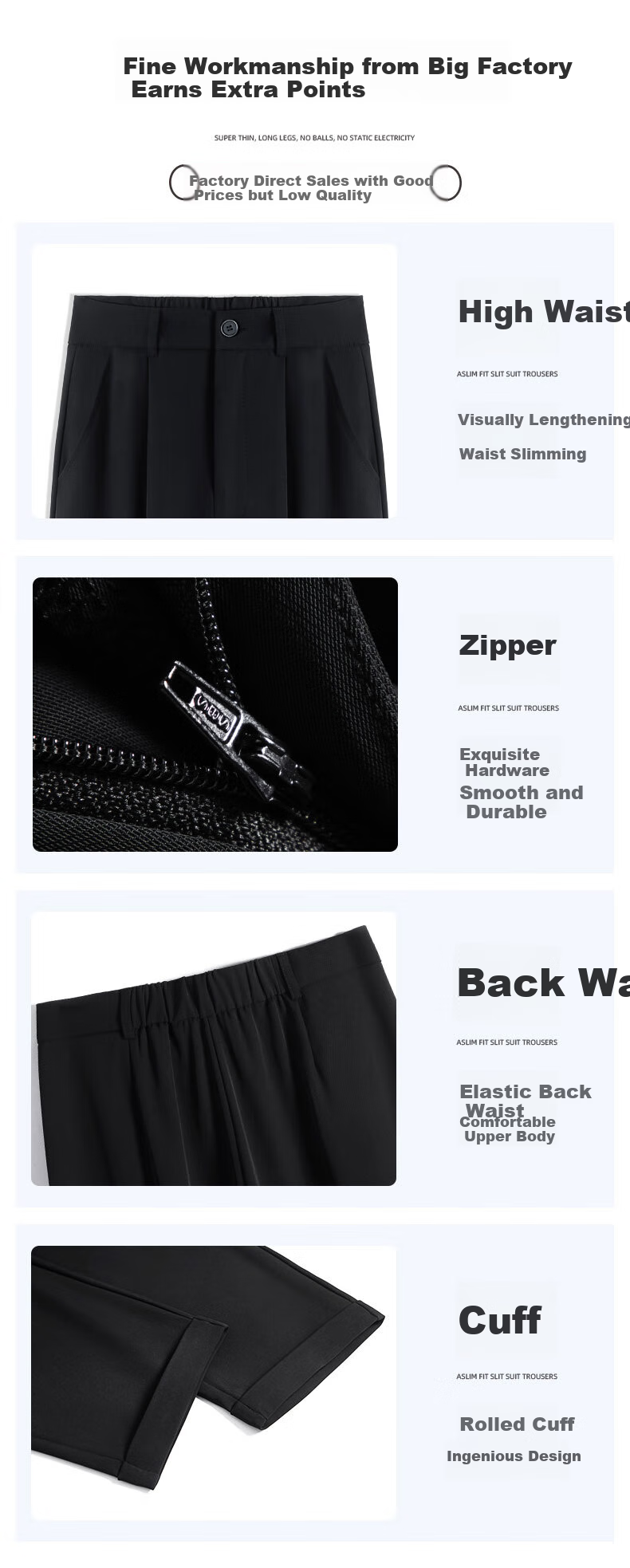 Langsha Casual Harem Pants for Women, Spring And Autumn High-Waist Straight Loose-Fit Slimming Commuter Suit Pants Chiffon Pants Cropped Pants 9