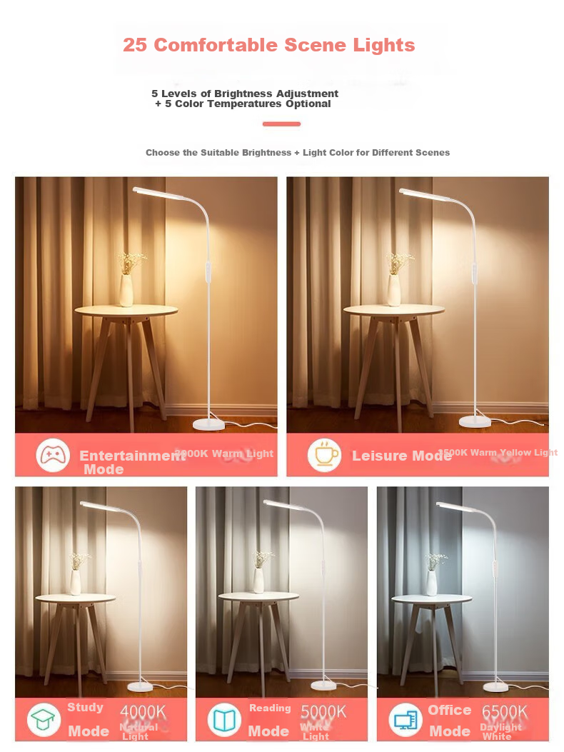 ONEFIRE Floor Lamp, Living Room Floor Lamp, Study Eye-Protection Lamp, Bedroom Bedside Lamp, Piano Lamp, Standing Reading Lamp, Study Room Lamp 6