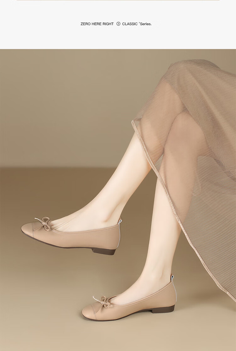 ZHR Silver Women's Ballet Flats with Bow, Soft Flat Sole Slip-On Loafers AH606 Silver 35 15