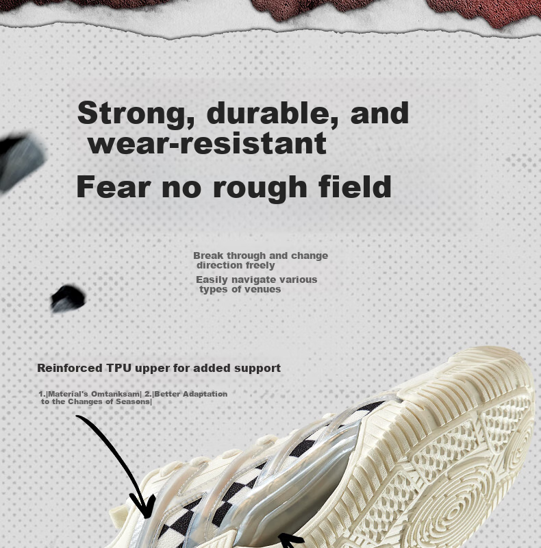 PEAK Taijiyanwu 2.0 Basketball Shoes for Men, Outdoor Performance Sports Shoes, Shock-Absorbing And Wear-Resistant Competition Sneakers DA510001 3