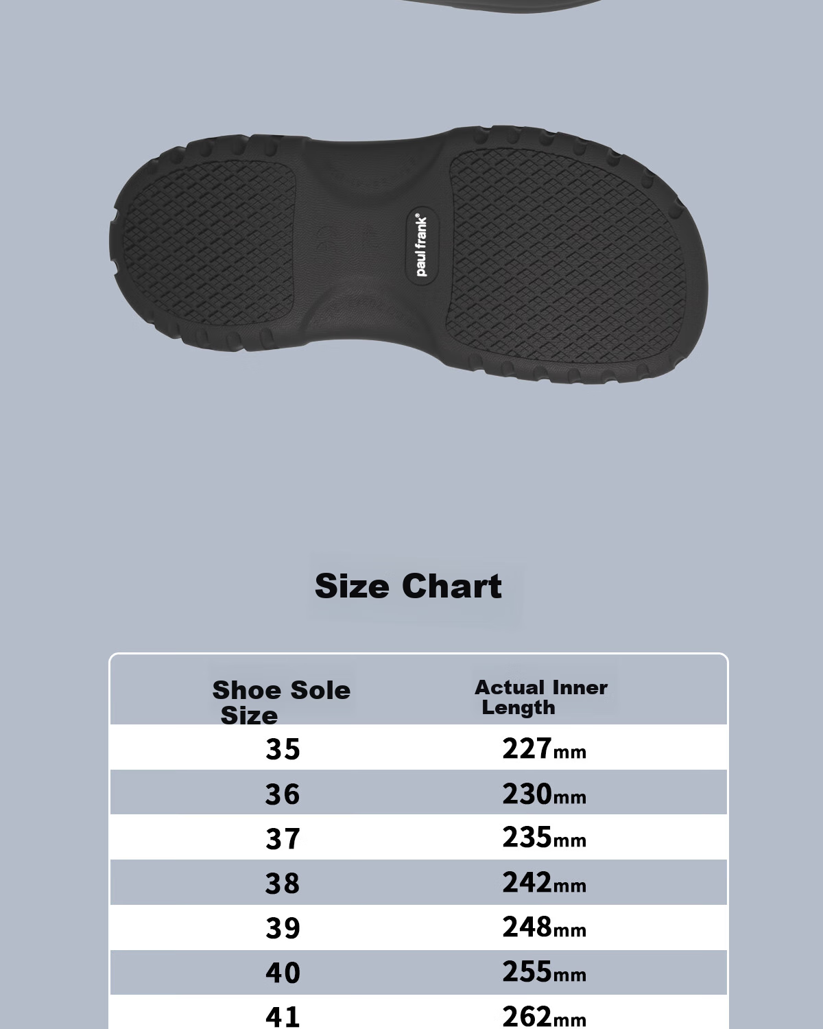 Paul Frank Professional Chef Shoes, Non-Slip, Waterproof, Oil-Resistant, High-End Kitchen Work Shoes, Black, Size 41 16
