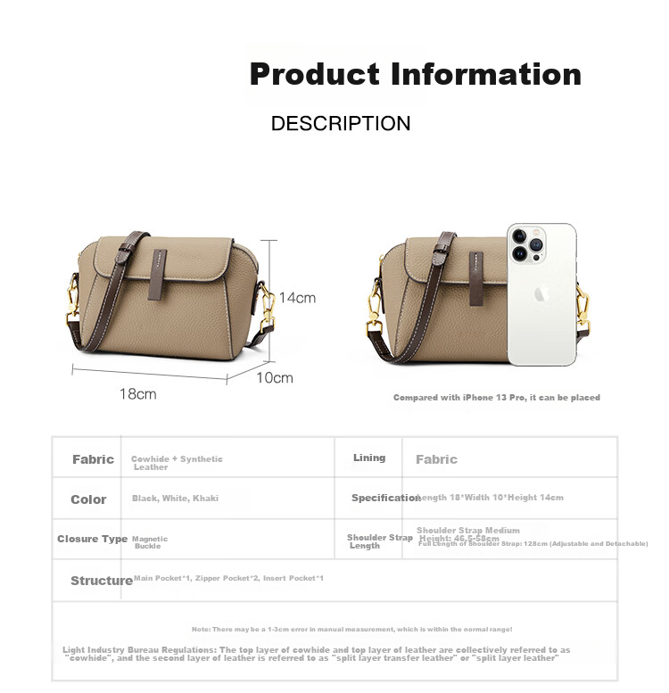 St&Sat Leather Handbag, 2026 New Women's Bag, Crossbody Shoulder Bag, Versatile Commuter Bag, Birthday Gift for Girlfriend Or Wife 9