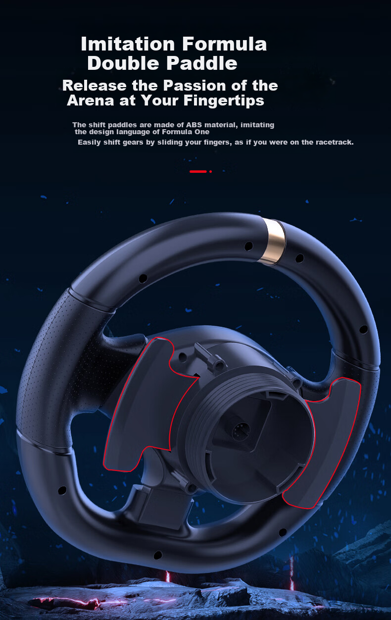 KETENG F10Pro Steering Wheel, 1080-Degree Racing Simulator, PC Computer Simulation Driving Game, Steering Wheel for Euro Truck Simulator 5, Dusty Magic, Cosmo Driving School 6
