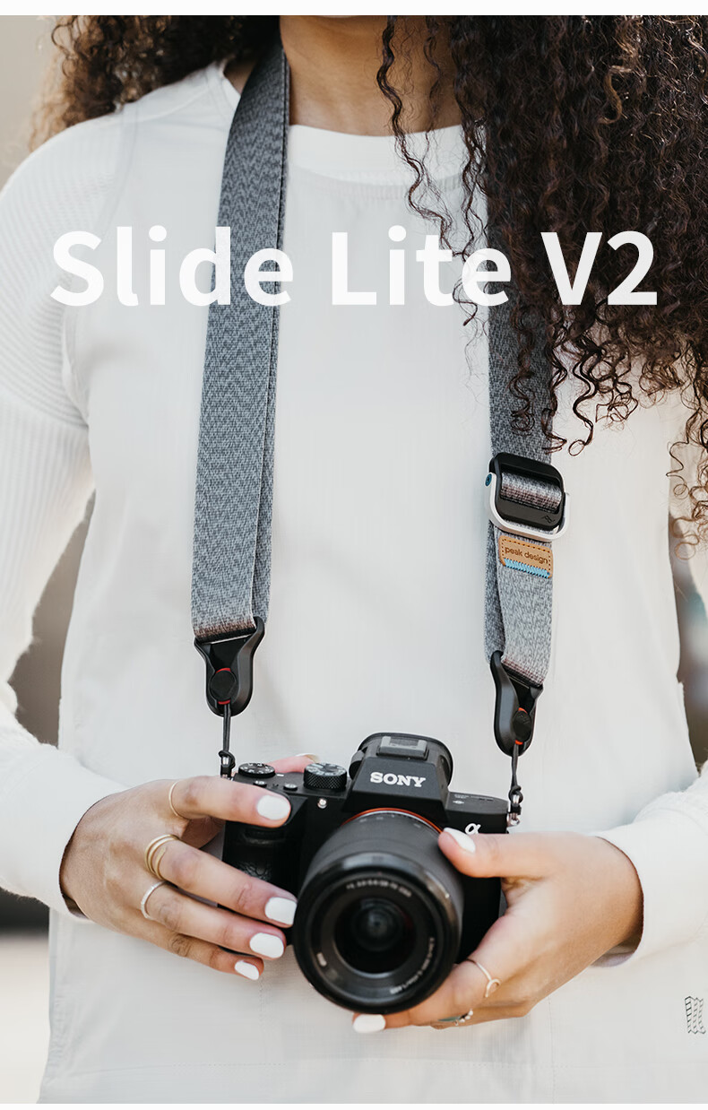 Dianfengsheji Peak Design Camera Shoulder Strap Slide Lite, Multifunctional Slim PD Quick-Release Pressure-Relief Strap, DSLR Mirrorless Digital Camera Lanyard, Crossbody Strap 12