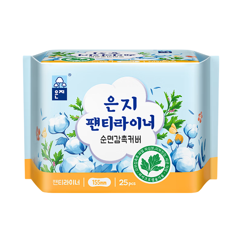Eun Jee Korean Imported Sanitary Pads 155mm 25pcs Mugwort Extract Microcapsule Antibacterial Odor Control Ultra Thin Menstrual Pads