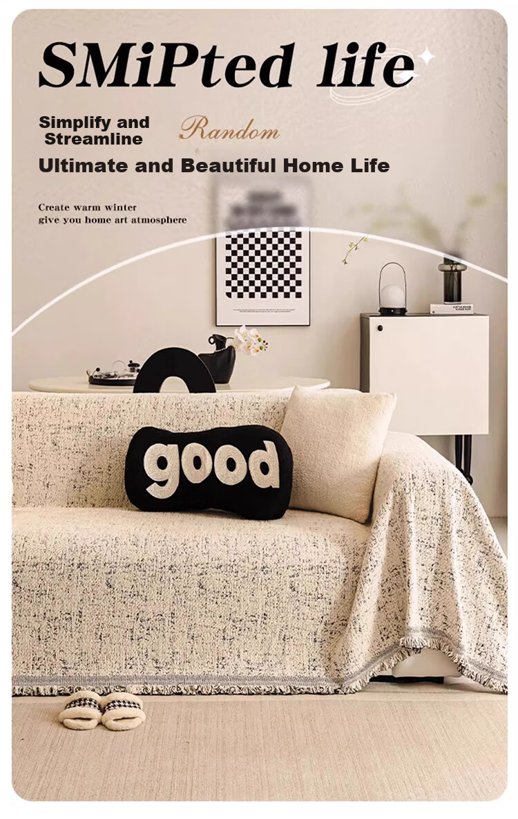 AVIVI Chenille Sofa Cover, All-Season Non-Slip Sofa Pad, Full Coverage Throw Blanket, 180*300 Cm, Starry Sky Patter 3