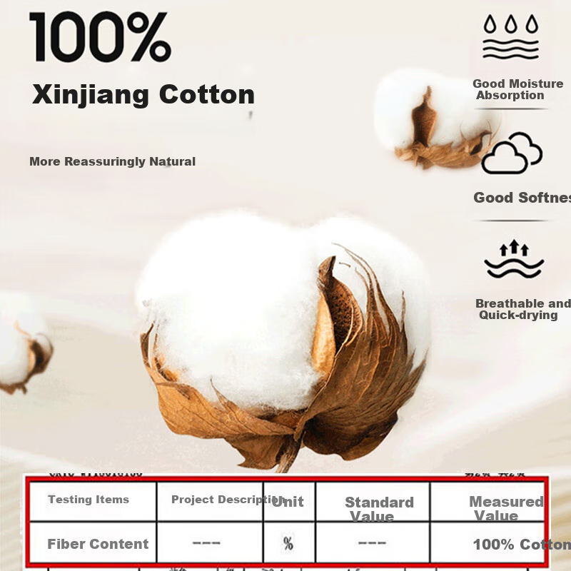 LangSha Men's Pure Cotton Undershirt, Single Top, 7A Antibacterial And Anti-Mite, Far-Infrared Heating, Warm Autumn And Winter Base Layer, All-Cotton Sweater