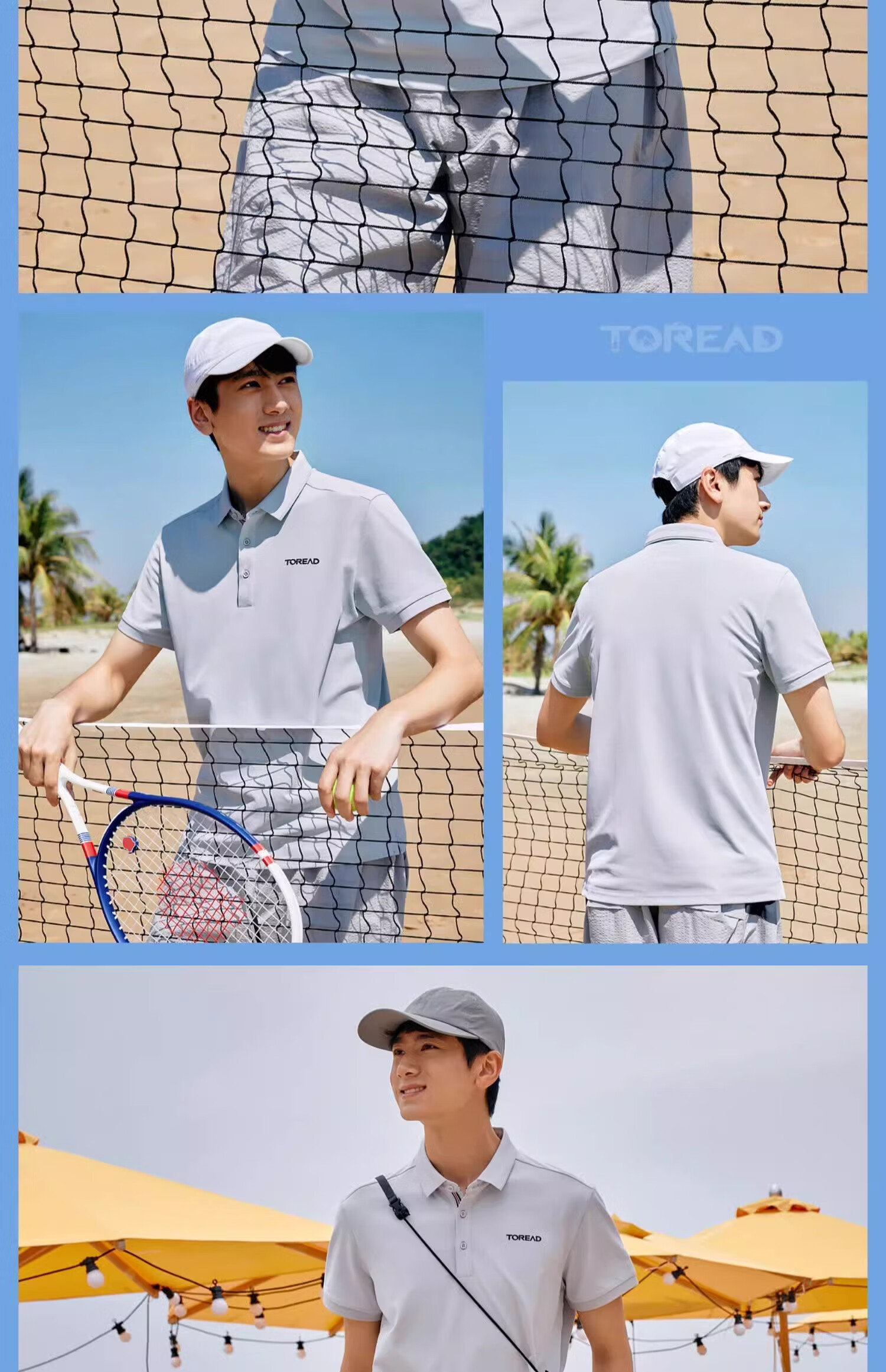 TOREAD Outdoor Sports Quick-Dry Breathable Half-Sleeve Polo T-Shirt Mountain Shadow Gray Men 3XL 21