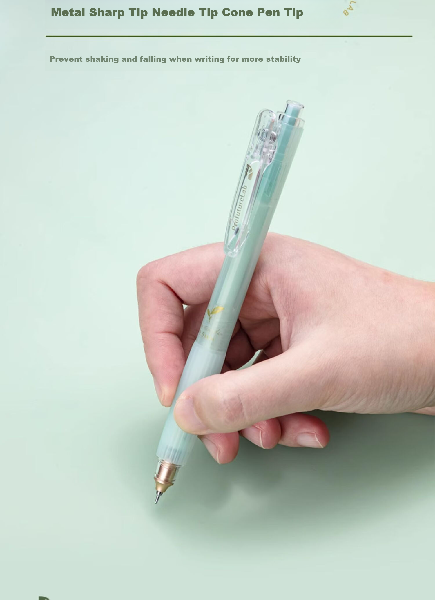 MASMARCU China Tea Limited Edition Retractable Gel Pen, Black, 0.5mm, Exam Writing Pen, High Aesthetic Value, Quick-Drying, Smooth Signing Pen, Comes with Bookmark, Soft Grip, Needle-Tip Conical Tip, 3 Pcs 16