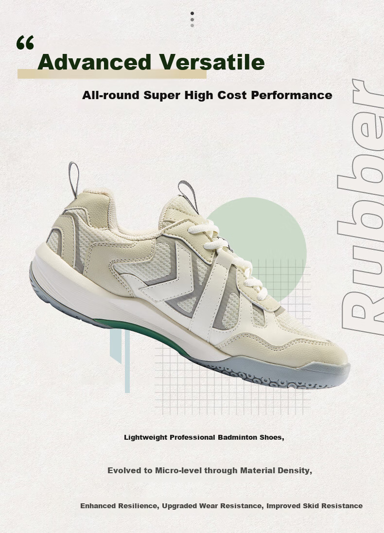KAWASAKI Badminton Shoes Retro Style for Men And Women, Non-Slip Wear-Resistant Professional Sports Shoes A3308 Chanshi Gray 35 5