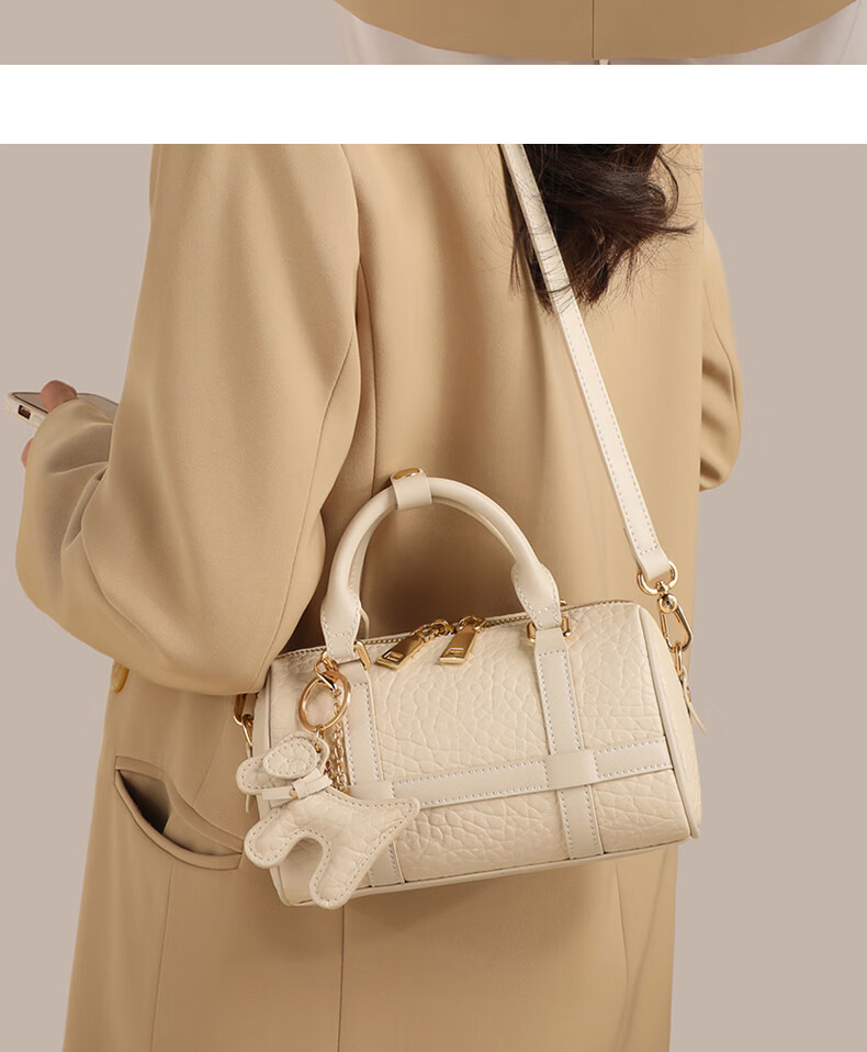 Aiqinghai Leather Handbag, Women's Bag, Tote Bag, Shoulder Crossbody Bag, Light Luxury Birthday Mother's Day Gift, Practical Present for Mom 2