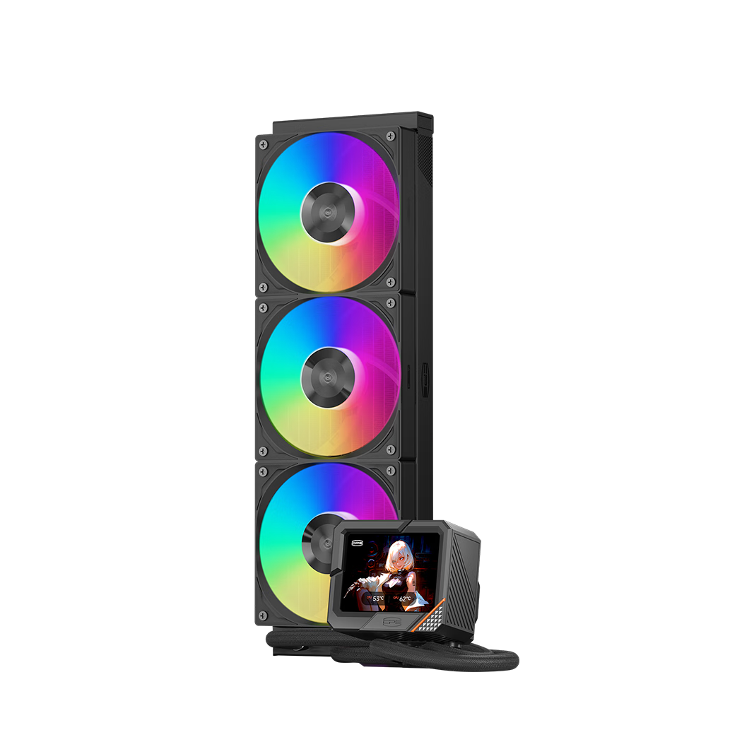 PCCOOLER Beijing GT360 ARGB Display BK Integrated CPU Water Cooler/3.5-Inch LCD Screen/custom Themes/supports 1851/AM5