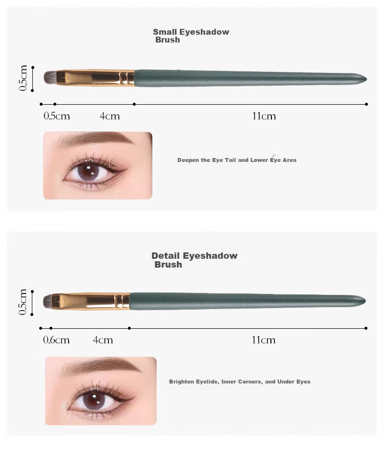 Dongyiyanxuan New Year Gift Eye Makeup Brush Set (4-Piece), Eyeshadow Brush, Blush Brush, Lip Brush, Holiday Gift for Girlfriend 8