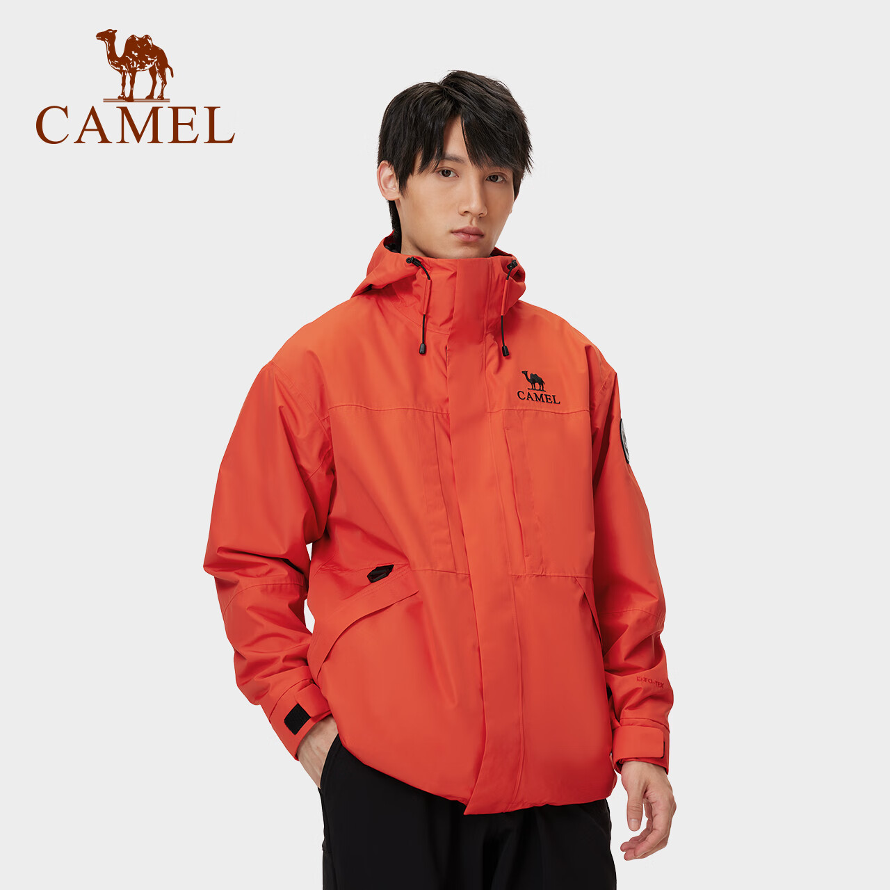 CAMEL [Yudawzhe] Outdoor Three-In Jacket, Unisex Style, Windproof, Waterproof Mountaineering Coat