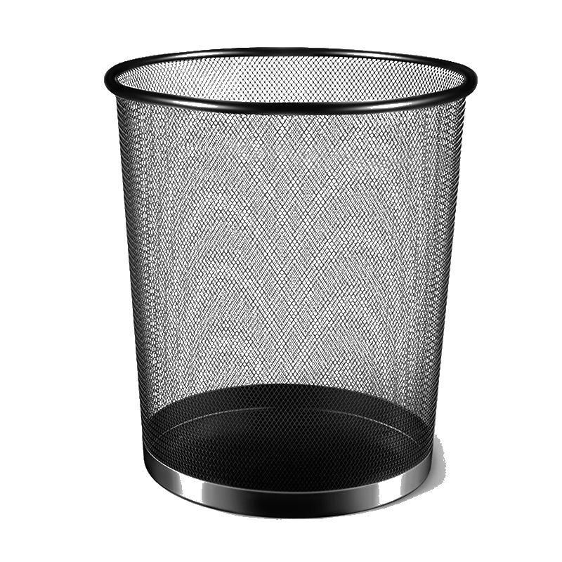 Bendi Metal Mesh Trash Can 9L Direct Drop Classified Eco-friendly Wire Office Home Living Room Dorm Kitchen Bathroom Wastebasket