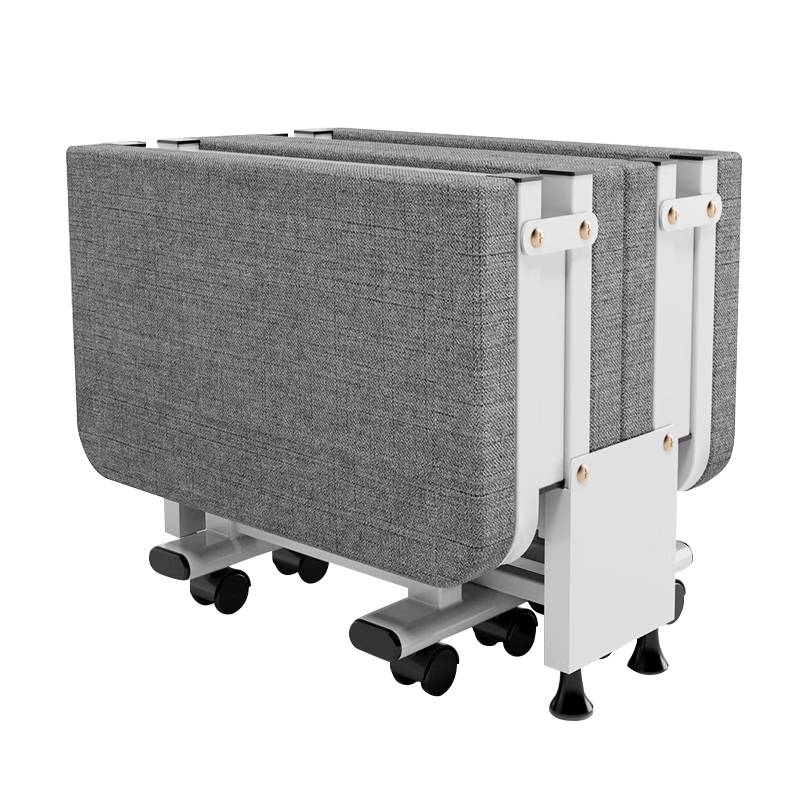 Nanjiren Folding Bed, Single Bed, Office Nap Bed, Military Cot, Four-Fold Foam Bed, Board Bed, Accompanying Care Bed, 100cm