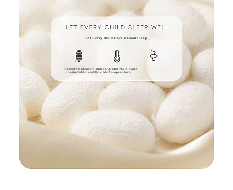 MERCURY Kids Children's Pure Cotton Antibacterial Low-Allergy Silk Two-In Comforter, 120cm×150cm, Natural Bare Cotton, Skin-Friendly Class A 16